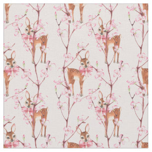 Spring and Fawns Fabric
