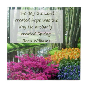 Spring and Hope Decorative Tile