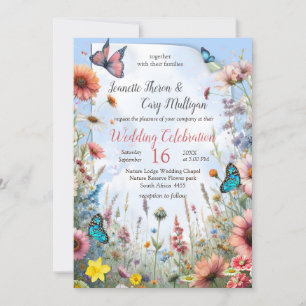 Spring and Summer Blooming Florals Invitation