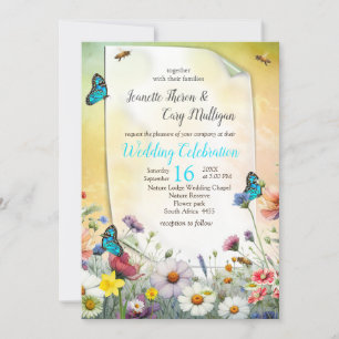 Spring and Summer Blooming Florals Invitation