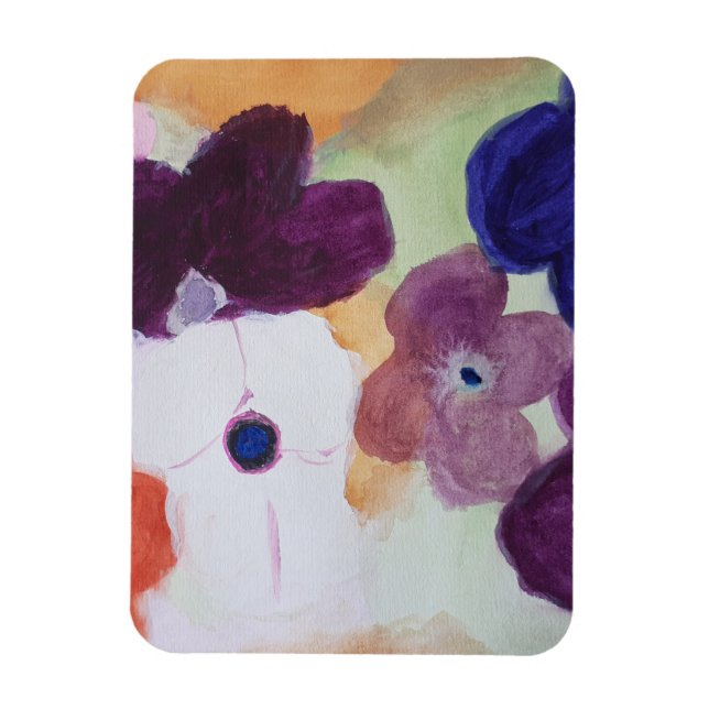 Spring Anemones Flexible Photo Magnet (Vertical)