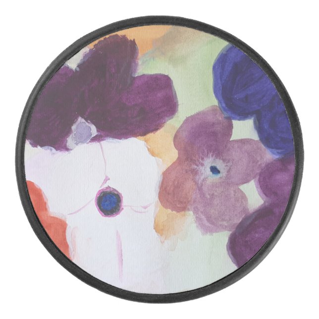 Spring Anemones  Hockey Puck (Front)