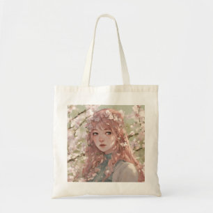Spring Anime Girl  Tote Bag