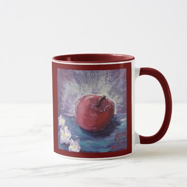 spring apple, A+, AWESOME TEACHER! Mug (Right)