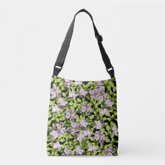 Spring Apple Blossom Cross Body Tote Bag