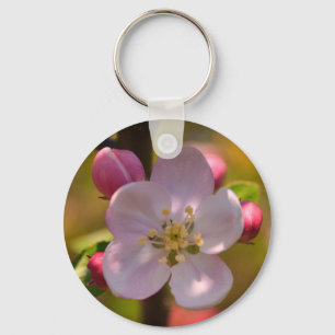 Spring Apple Blossom Key Ring