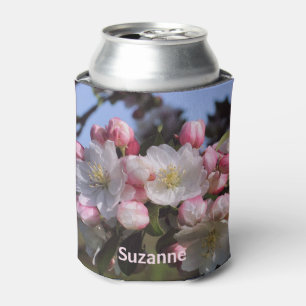 Spring Apple Blossoms Nature Personalised Can Cooler