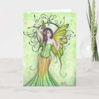 Spring Arrival Fairy Greeting Card