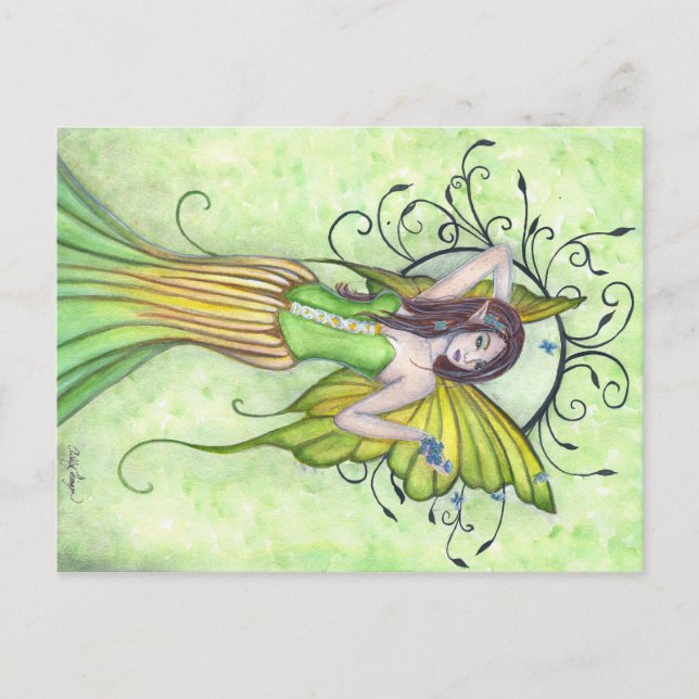 Spring Arrival Fairy Postcard (Front)