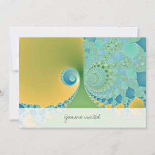 Spring Arrives - Fractal Art Invitation