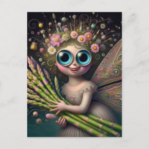 Spring Asparagus Fairy  Postcard