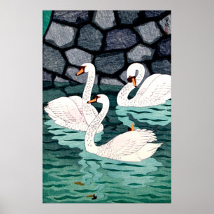 Spring At The Moat Kasamatsu Shiro 1957 Poster