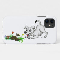 Spring Awakening, Puppy with Flowers and Butterfly