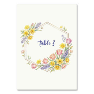Spring Awakening Table Number