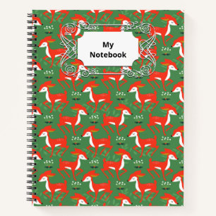 Spring Baby Deer Greenery Forest  Notebook