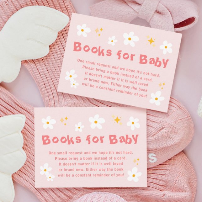 Spring Baby in Bloom Baby Shower Book Request Enclosure Card (Creator Uploaded)