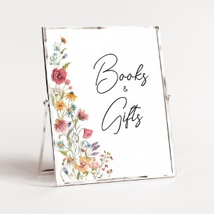 Spring Baby in Bloom Baby Shower Books and Gifts Poster
