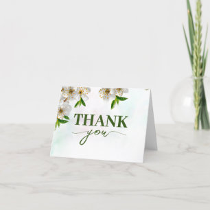Spring Baby in Bloom Baby Shower Thank You Card