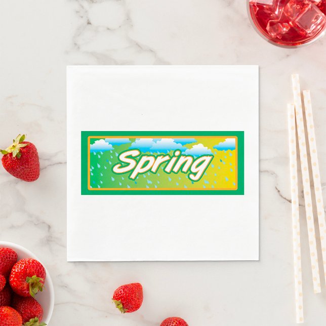 Spring Banner Sign Napkin (Creator Uploaded)