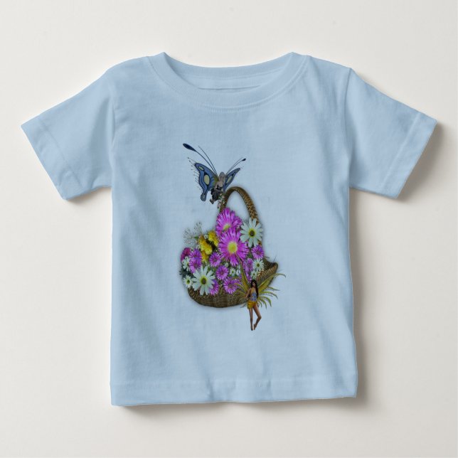 Spring basket gatherers baby T-Shirt (Front)