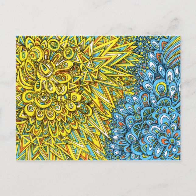 Spring Battling Winter Postcard (Front)