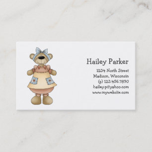 Spring Bears · Apricot Dress Business Card