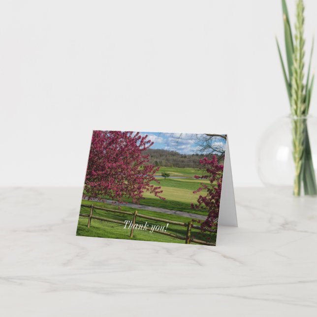 Spring Beauty At Rivercut Thank You Card (Front)
