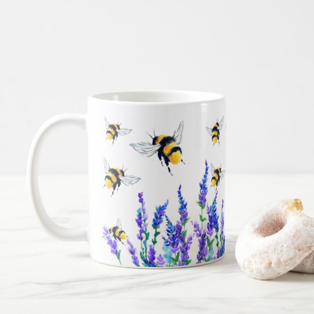Spring Bees Coffee Mug (With Donut)