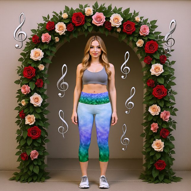 Spring Beneath the Sky Capri Leggings (Creator Uploaded)