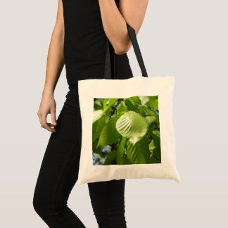 Spring Birch Leaves Green Tree Tote Bag