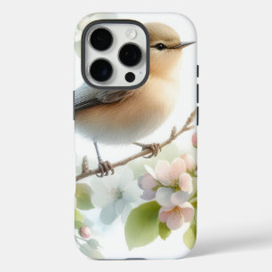 Spring Bird Cherry Blossom Floral Watercolor iPhone 16 Pro Case