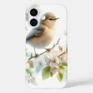 Spring Bird Cherry Blossom Floral Watercolor iPhone 16 Case