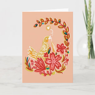 Spring Bird dreaming about Love Card