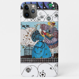 SPRING BIRDS AND SWIRLS / FASHION COSTUME DESIGNER iPhone 11 PRO MAX CASE