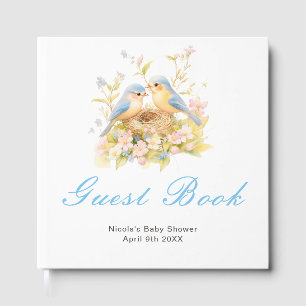 Spring Birds Baby Shower Guest Book