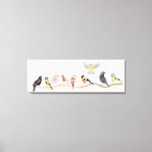 Spring birds canvas print