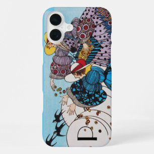 SPRING BIRDS /  FASHION COSTUME DESIGNER MONOGRAM iPhone 16 PLUS CASE