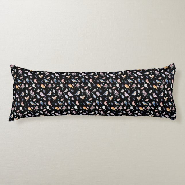 Spring Birds Pattern Body Cushion (Front)