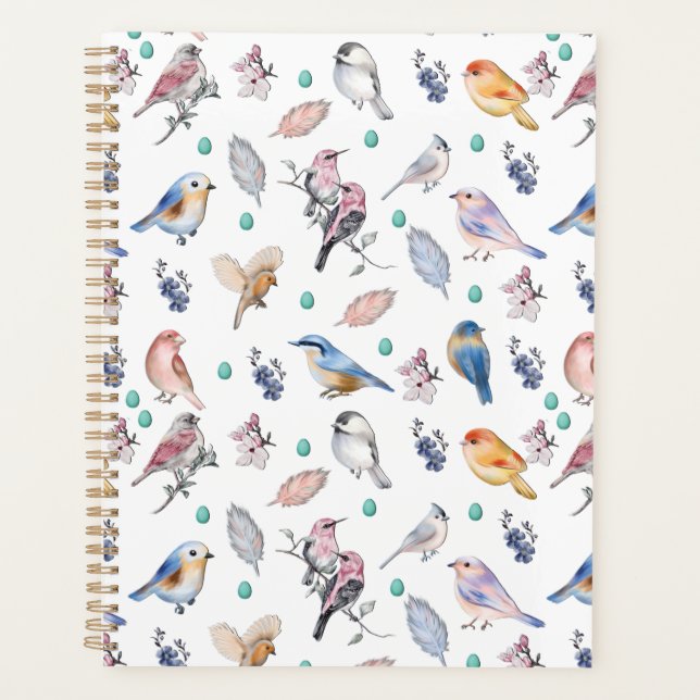 Spring Birds Pattern Planner (Front)