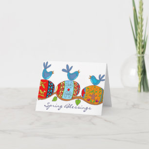 Spring Blessings Ukrainian Folk Art Card