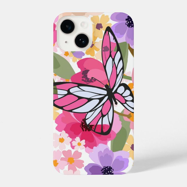 Spring Bloom Butterfly Design  iPhone Case (" A vibrant gift that makes every call feel like spring"  )