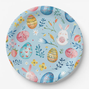 Spring Bloom Easter 4 Paper Plate