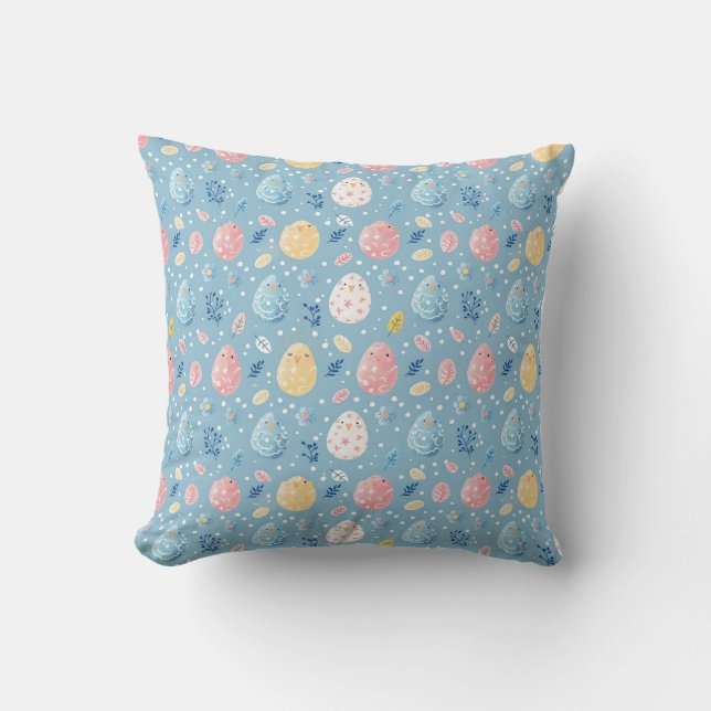Spring Bloom Easter 8 Throw Pillow (Front)
