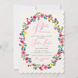 Spring Bloom Flower Garden Bridal Shower Invitation