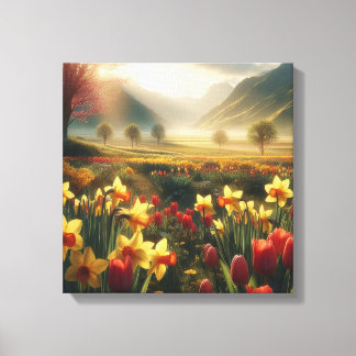Spring Bloom Radiance Canvas Print