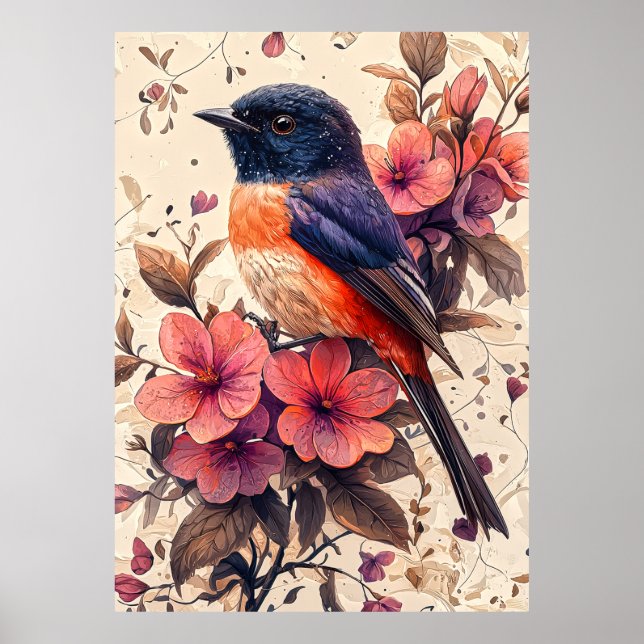 Spring Bloom Songbird Poster (Front)