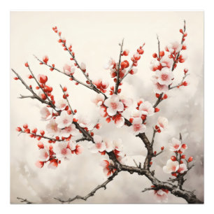 Spring Blooming Flower Branch Photo Print