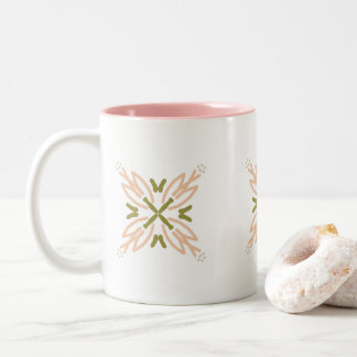 Spring Blooming Two-Tone Coffee Mug