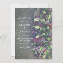 Spring Blooms Photo Wedding Invitation