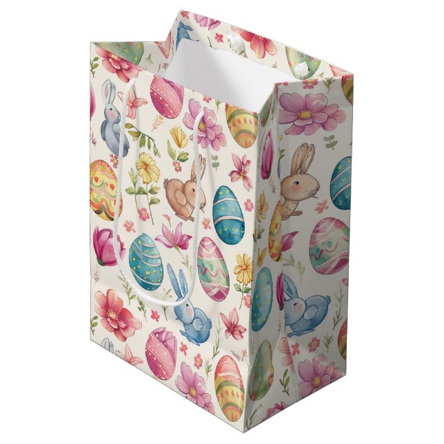 Spring Blossom Easter 6 Medium Gift Bag (Front Angled)